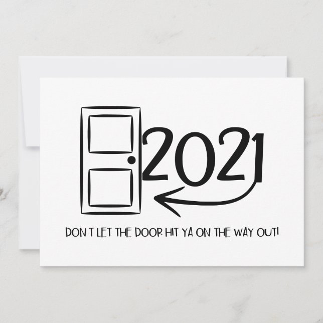 Lass nicht, dass die Tür dir auf dem Weihnachtsaus (Vorderseite)