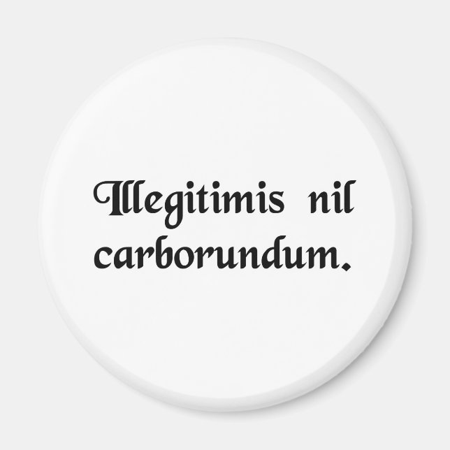 Lass nicht die Bastarde, die dich niederreißen. Magnet (Vorne)