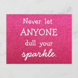 Lass nie jemandem, der deinen Spargel verstopft -  Postkarte