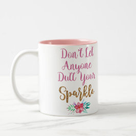 Lass niemandem, dass du deinen Spargel Inspirieren Zweifarbige Tasse