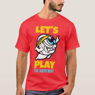 Lass Play Volleyball Funny Sports toon T-Shirt