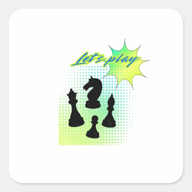 Lass Quadratischer Aufkleber (Vorderseite)