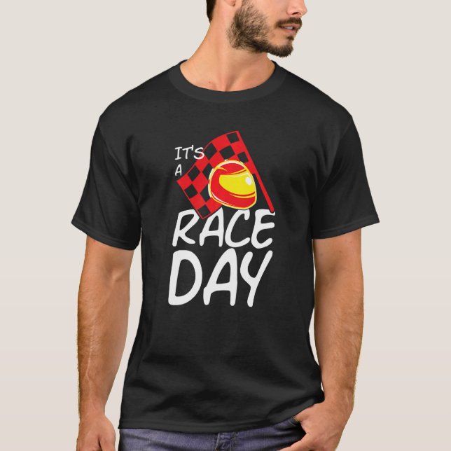 Lass Race Go Kart Racing Kart T-Shirt (Vorderseite)