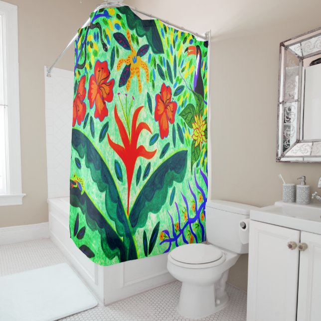 Lass-Reign-Duschvorhang Duschvorhang (Beispiel)