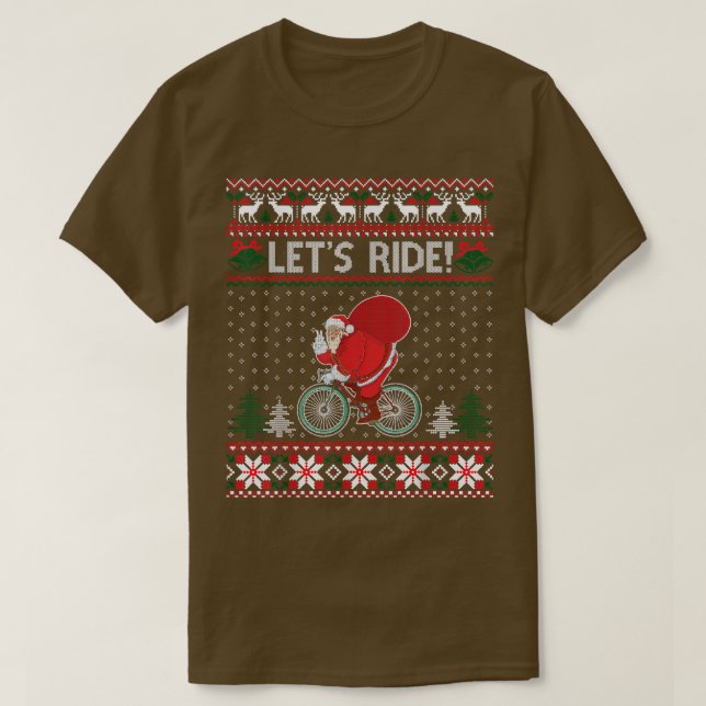 Lass Ride Bicycle Ugly Weihnachten Pullover Funny  (Design vorne)