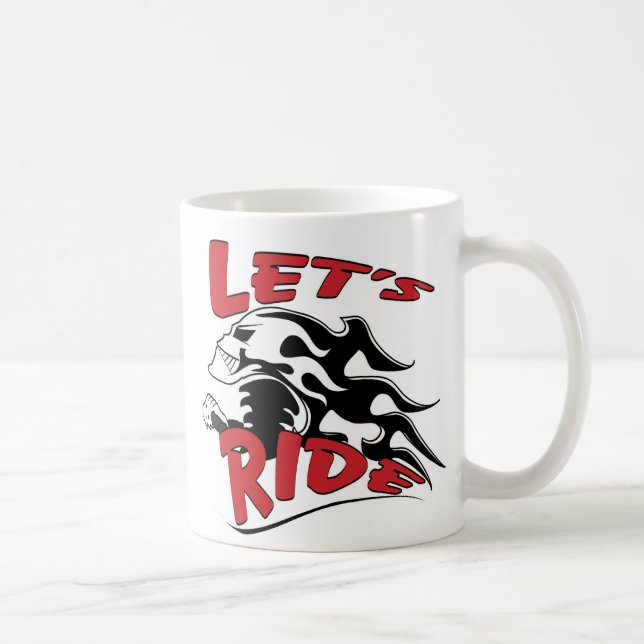 Lass Ride Skull Kaffeetasse (Rechts)