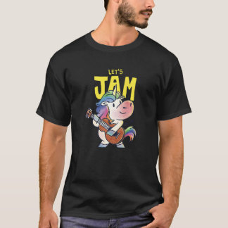 Lass S Jam Musician Unicorn T-Shirt