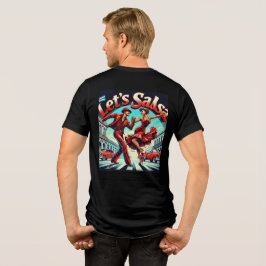 Lass’s Salsa Dance Tri-Blend T - Shirt (Back Desig