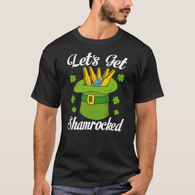Lass Shamrocked St Patricks Day T-Shirt (Vorderseite)