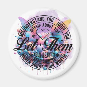 Lass sie — Empowerment Bloom Magnet