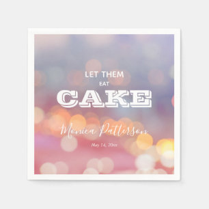 Lass sie essen Cake Colorful Napkins Serviette