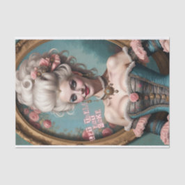 Lass sie essen Cake Marie Antoinette Decoupage Pap Seidenpapier