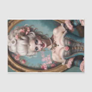 Lass sie essen Cake Marie Antoinette Decoupage Pap Seidenpapier