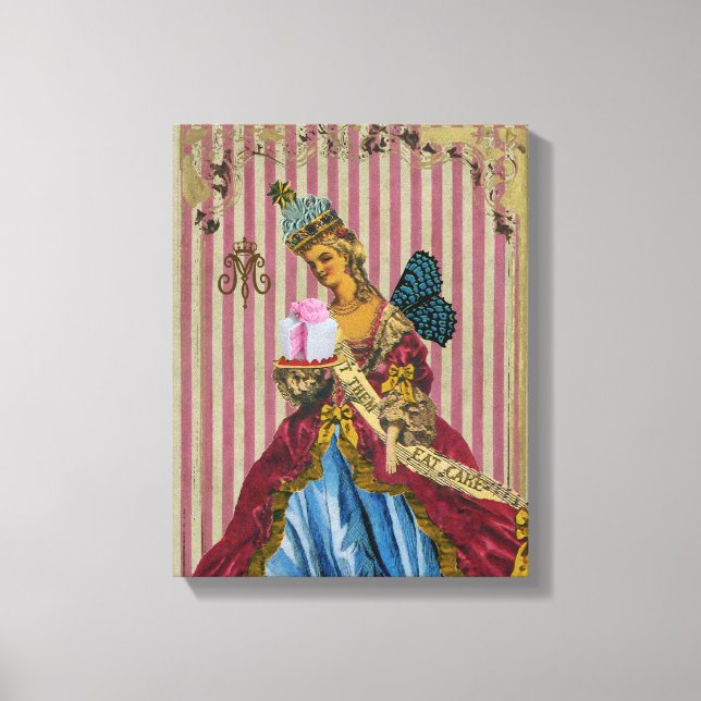 Lass sie essen Kuchen ~ Wrapped Canvas #14 Leinwanddruck (Vorderseite)