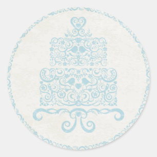 Lass sie Kuchen essen Sticker - Blau
