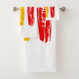 Lass sie schlafend badhandtuch set