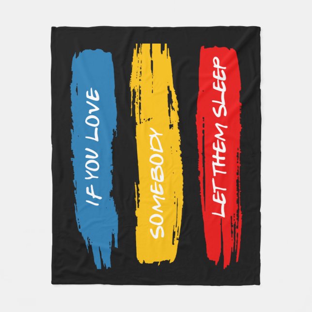 Lass sie schlafend fleecedecke (Vorderseite)