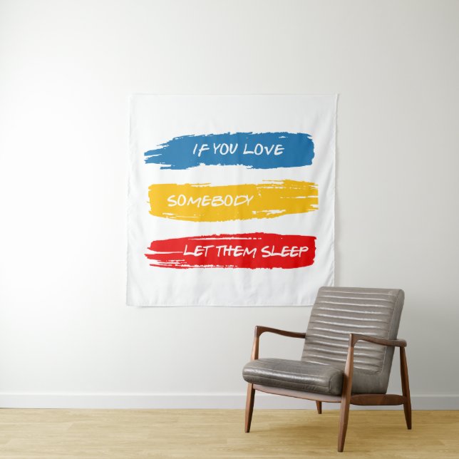 Lass sie schlafend wandteppich (Beispiel)