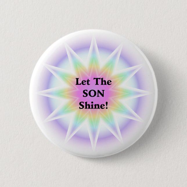 Lass Son Shine Button (Vorderseite)