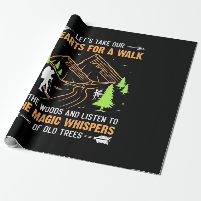 Lass, spazieren zu gehen geschenkpapier (Ungerollt)