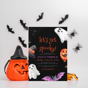 Lass Spooky Fun Kids Halloween Party Einladung