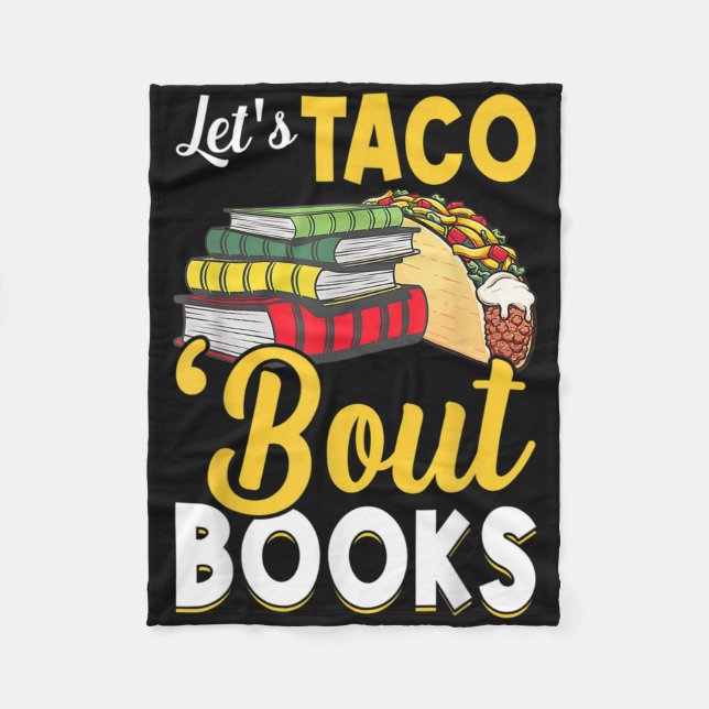 Lass Taco Bout Bücher Buch Lover Cinco De Mayo Buc Fleecedecke (Vorderseite)
