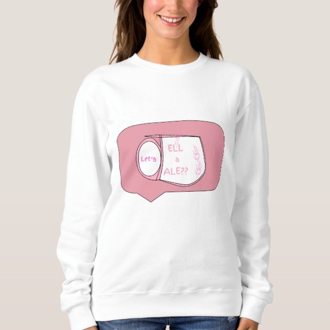 Lass Tell a Tale - Teecup Design Sweatshirt (Vorderseite)