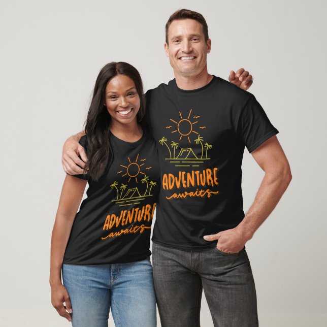 Lass The Adventure Begin Gifts Camping Travel T-Shirt (Unisex)
