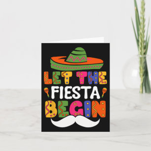 Lass The Fiesta Begin Funny Cinco De Mayo Mexican Karte