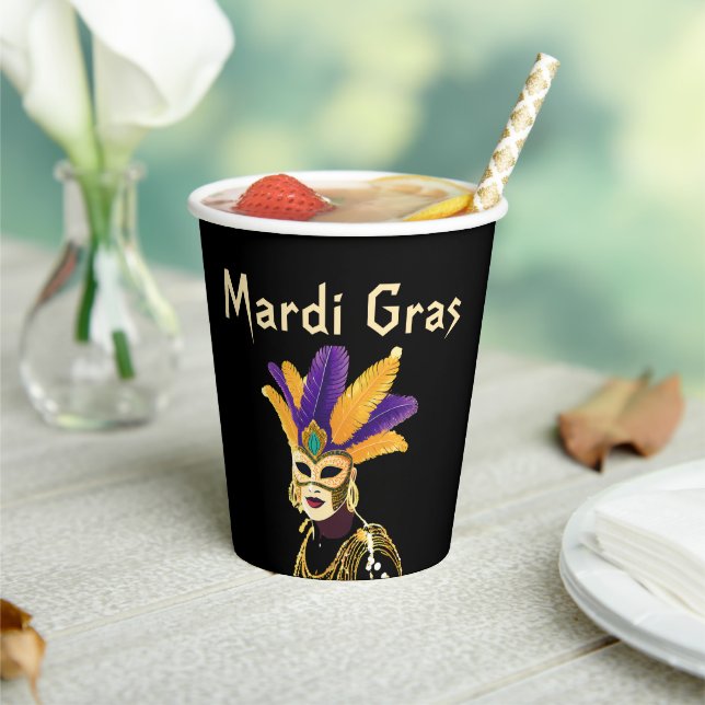 "Lass the Good Times Roll: Mardi Gras Celebration" Pappbecher (In Situ)