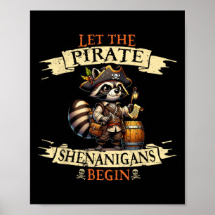 Lass The Pirate Shenanigans fängt Halloween Pirate Poster