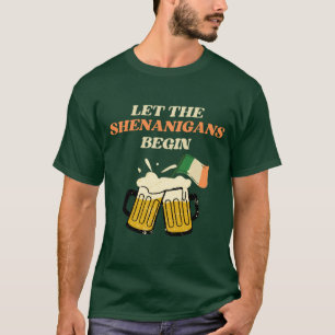 Lass The Shenanigans Begin Funny St. Patrick's Day T-Shirt