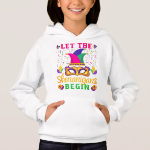 Lass The Shenanigans Begin Mardi Gras Festival Hoodie