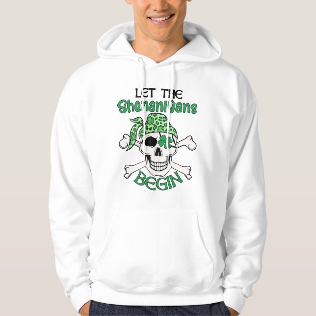Lass The Shenanigans Begin St. Patrick's Day Hoodie (Vorderseite)