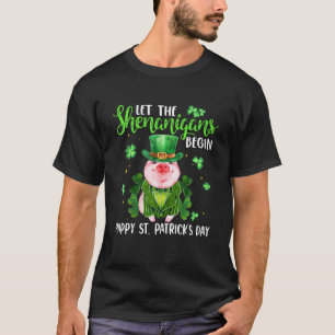 Lass The Shenanigans Begins Pig Lover Bauer St Pat T-Shirt