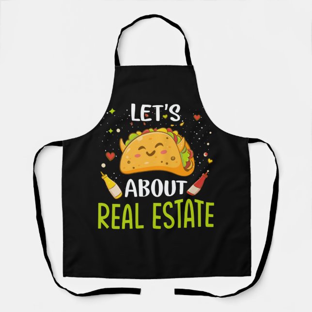 Lass über Real Anwesen Taco Bout Tacos Mexican Foo Schürze (Vorderseite)