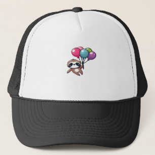 Lass uns abhängen, es ist mein Geburtstag Ballon F Truckerkappe