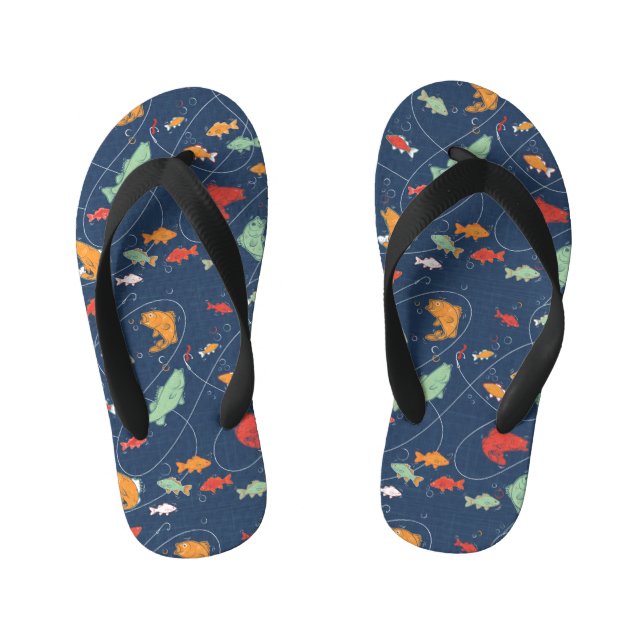 Lass uns angeln gehen kinderbadesandalen (Fußbett)