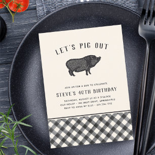 Lass uns ausgehen   Birthday Party im Sommer GRILL Einladung