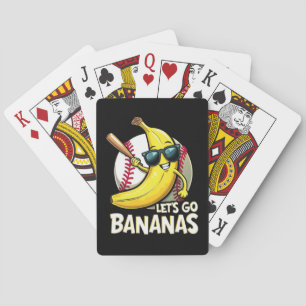 Lass uns Bananen losgehen Funny Banana Lover Spielkarten