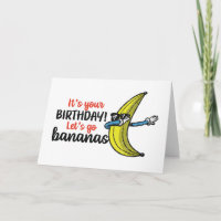 Lass uns Bananen zum Geburtstag zum Spaß gehen