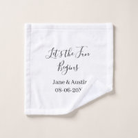 lass uns beginnen Hochzeitspaar Name Datum einfach