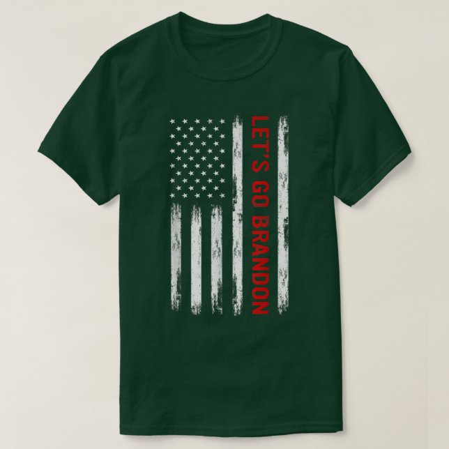 Lass uns Brandon American Flag Funny Trendy Meme S T-Shirt (Design vorne)