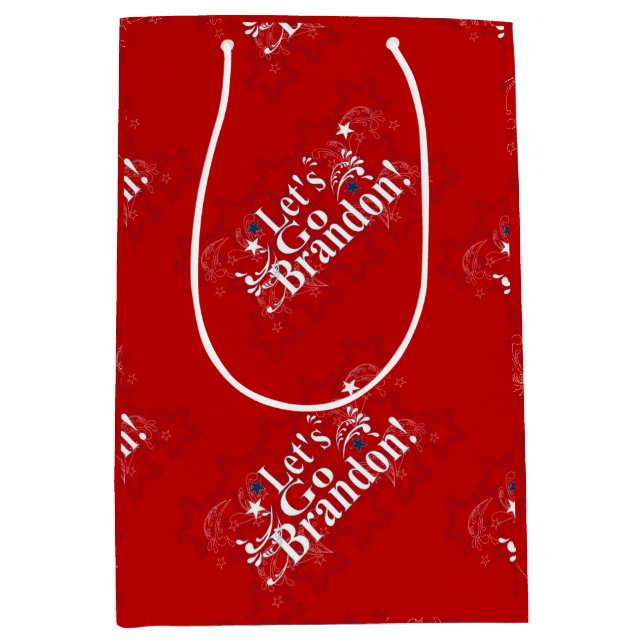 Lass uns Brandon Bandana Geschenktasche gehen Mittlere Geschenktüte (Vorderseite)
