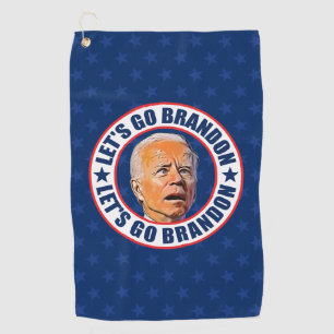 Lass uns Brandon fjb lustige Anti-Joe Biden gehen Golfhandtuch