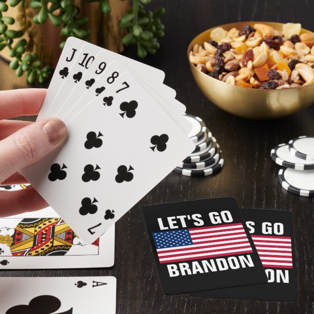 LASS UNS BRANDON FLAG PLAYING CARDS GEHEN SPIELKARTEN (In Situ)