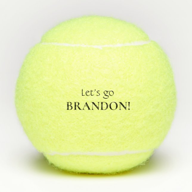 Lass uns Brandon Funny loslassen Tennisbälle (Vorderseite)
