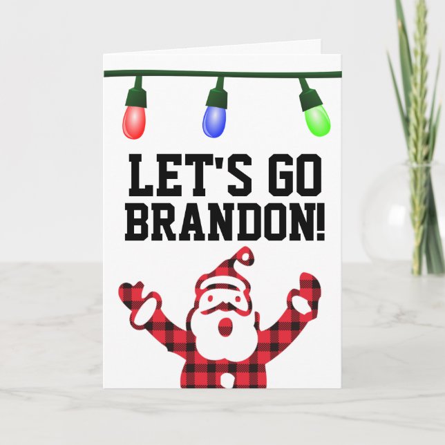 LASS UNS BRANDON GEHEN! ANTIBIDEN CHRISTMAS CARDS KARTE (Vorderseite)