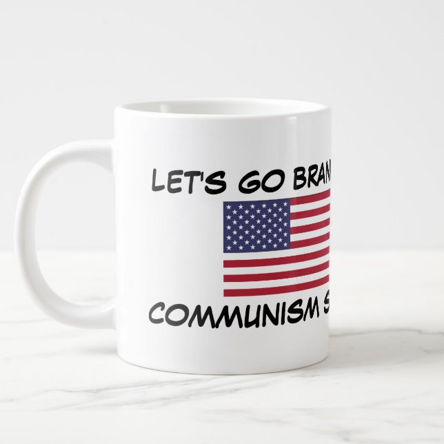 Lass uns Brandon gehen!! Der Kommunismus Sind zum  Jumbo-Tasse (Links)