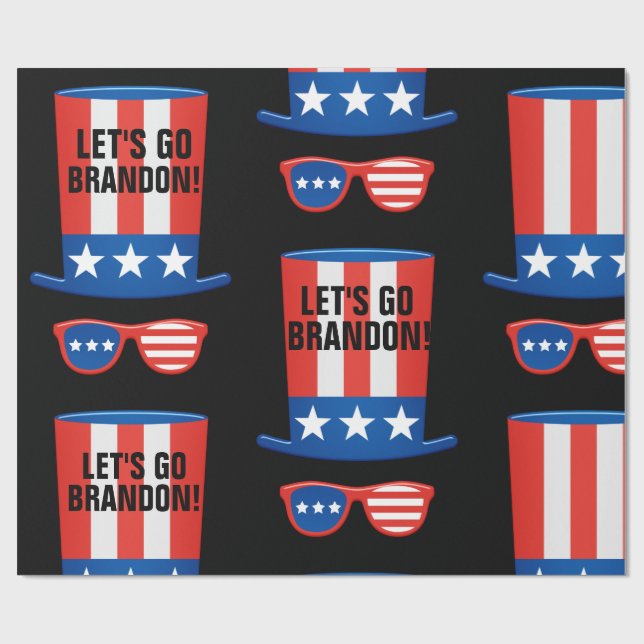 LASS UNS BRANDON GEHEN! Geschenkpapier (Flach)